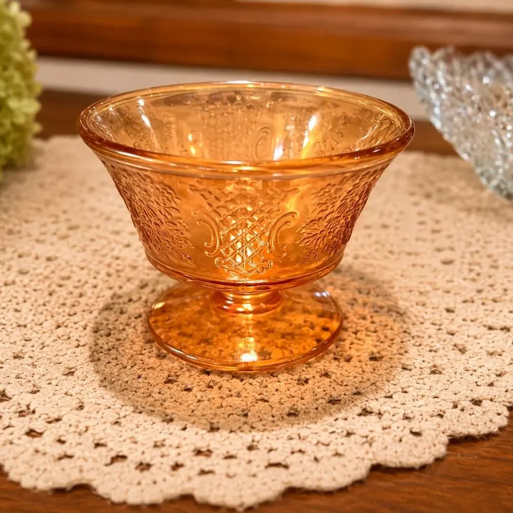 Federal Carnival Glass in Marigold. 